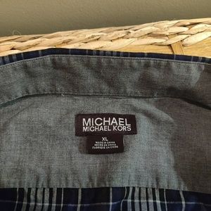 MICHAEL KORS Men's XL button down long sleeve